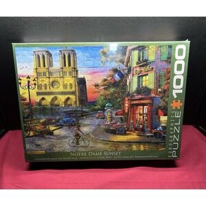 Euroraphics New puzzle 1000 pieces Notre Dame Sunset‎ By Dominic Davison